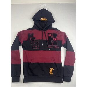 Keiser Clark x NBA Miami HEAT Hoodie Freshman Year Colorblock Red Black Small